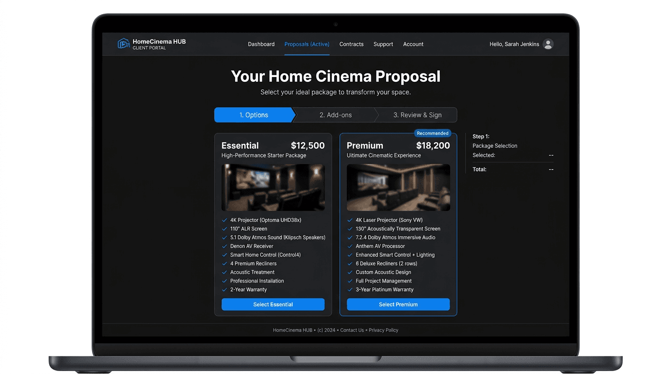 Client proposal portal